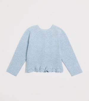 Cotton Frill-Detail Cardigan for Infants 1-24 Months
