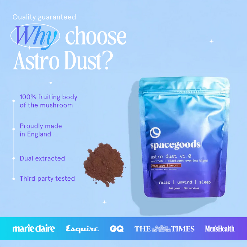 Spacegoods Astro Dust chocolate superfood powder 240g - British product