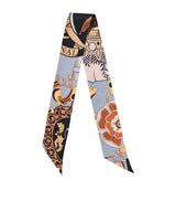 Harrods Aspinal of London Silk Shield Skinny Scarf 88cm x 6cm- Buy online at McGrocer