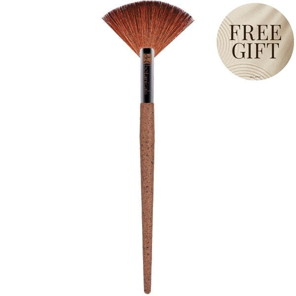 Dr Botanicals fan brush coffee ground synthetic fibres - British product