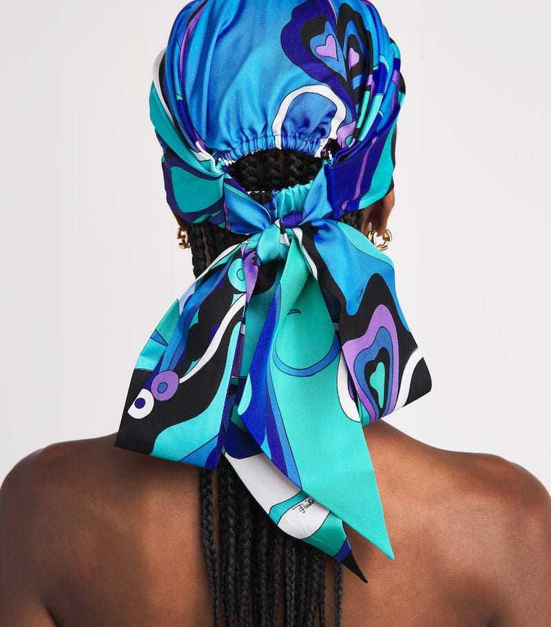 Pucci silk bandana Orchidee print - British product