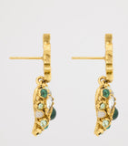 Saint Laurent Cassandre Heart earrings gold-tone, UK version