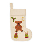 Shirley Bredal handmade wool teddy bear stocking 45cm, UK version