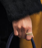 Spinelli Kilcollin Norah ring yellow gold pavé diamonds, UK version