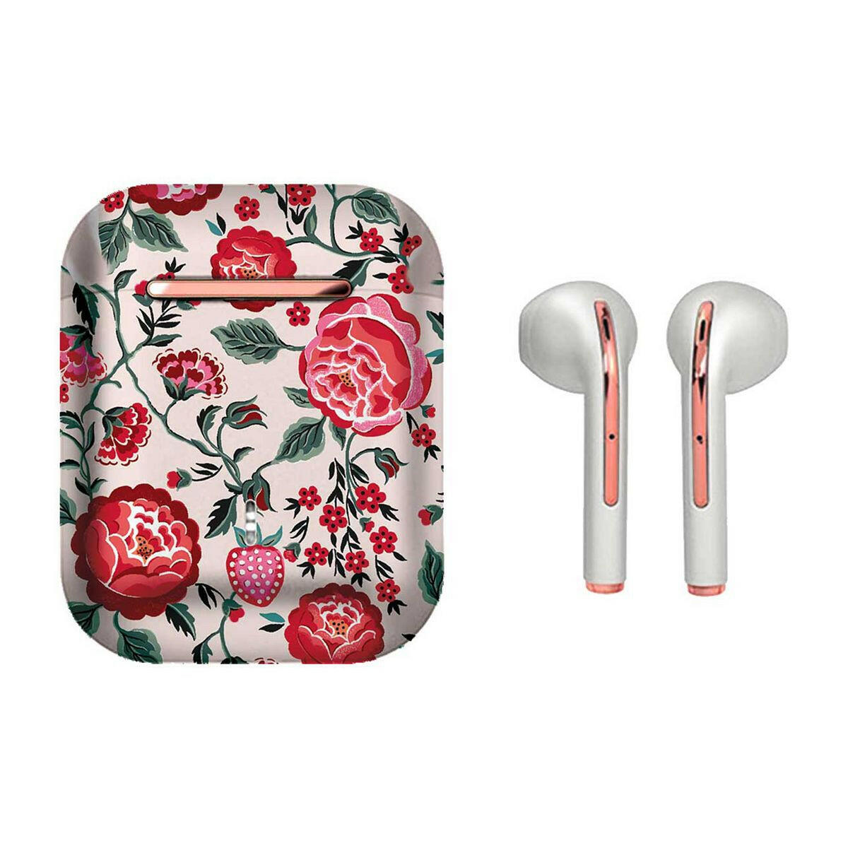 VQ Earbuds Apple-compatible and wireless Cath Kidston Strawberry Garden Health Care Boots