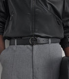 Giorgio Armani leather logo belt, imported from the UK