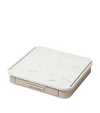 Giobagnara leather and marble coffee drawer organiser, imported from the UK