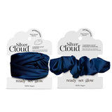 Superdrug Silver Cloud Santorini Satin+ Headband and Oversized Scrunchie Navy- Buy online at McGrocer