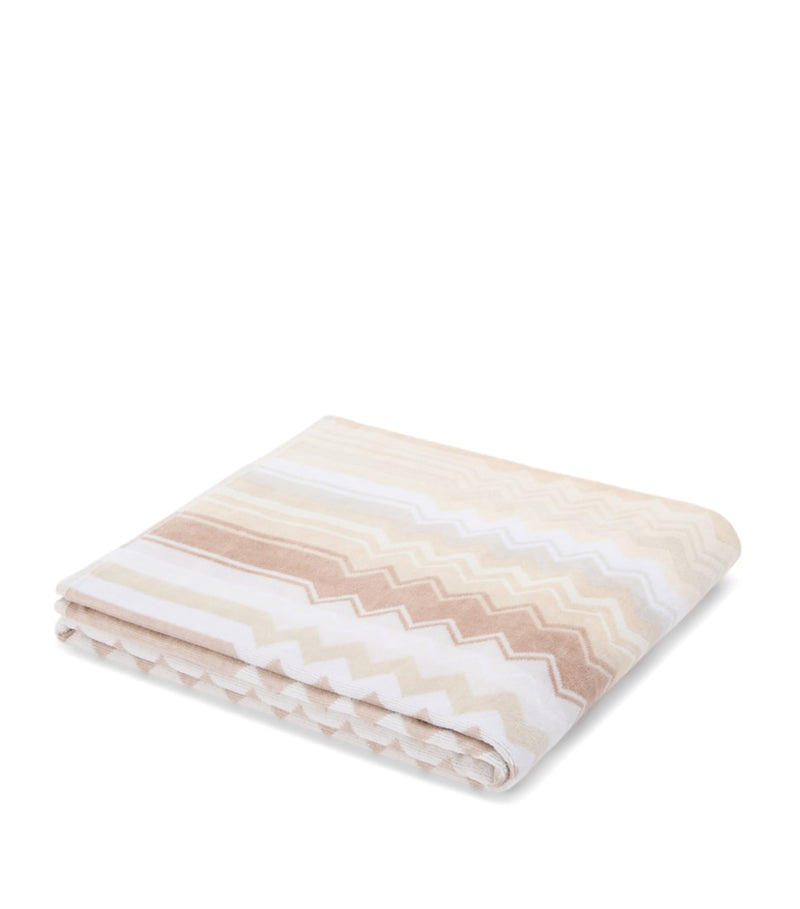 Missoni Home Giacomo bath sheet 100cm x 150cm (British brand)