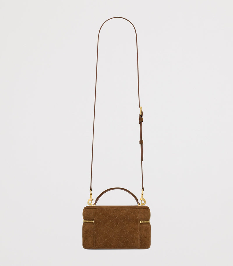 Saint Laurent suede vanity bag, imported from the UK