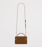 Saint Laurent suede vanity bag, imported from the UK