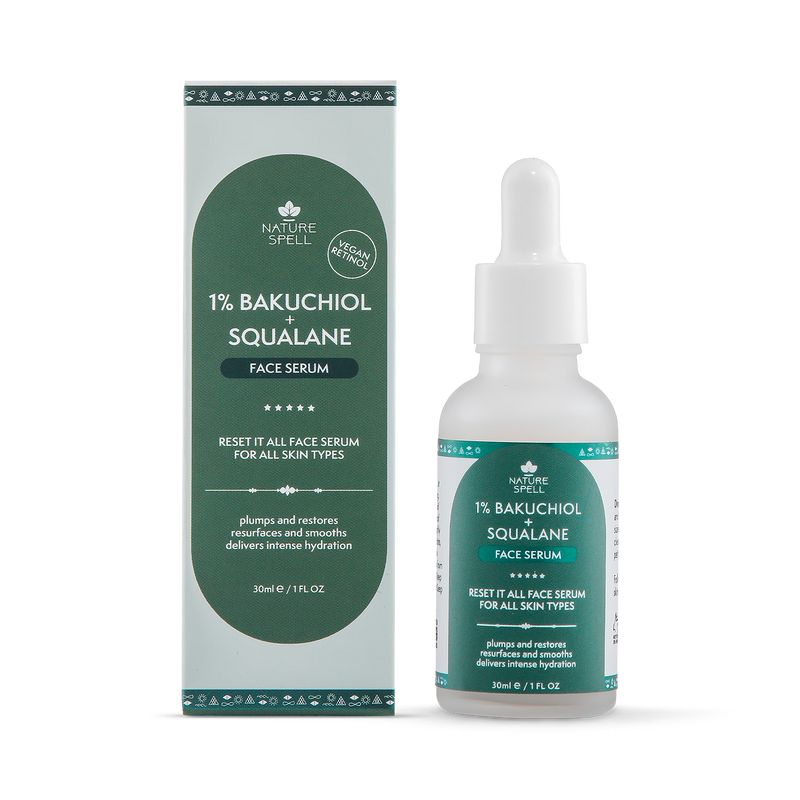 Nature Spell Bakuchiol Squalane face serum 30ml, UK version