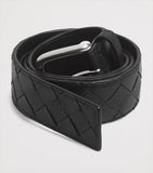 Bottega Veneta Intrecciato belt grained leather, UK version