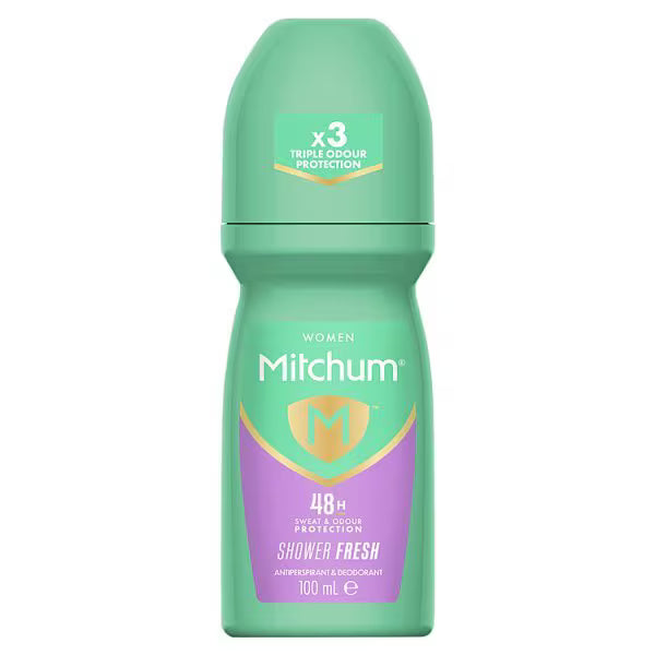 Mitchum Shower Fresh antiperspirant roll-on 100ml, imported from the UK