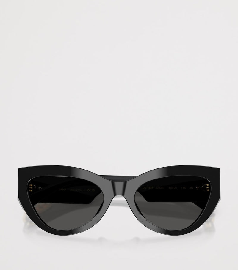 Dolce&Gabbana cat-eye sunglasses with gold hearts, UK version