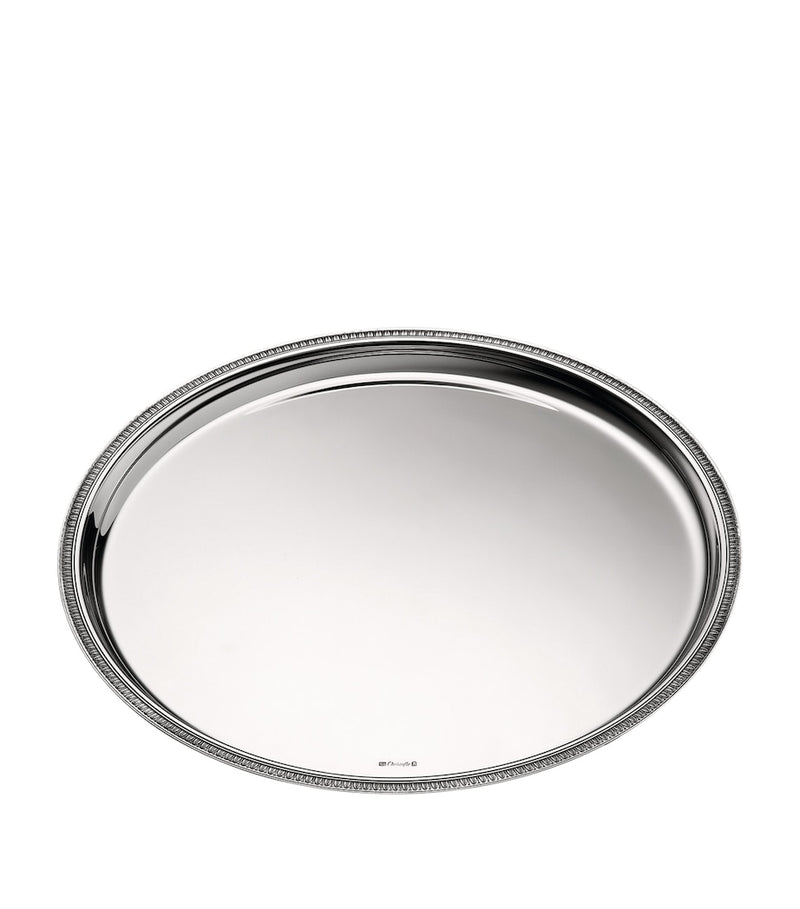Christofle Malmaison Round Tray 39cm - British product
