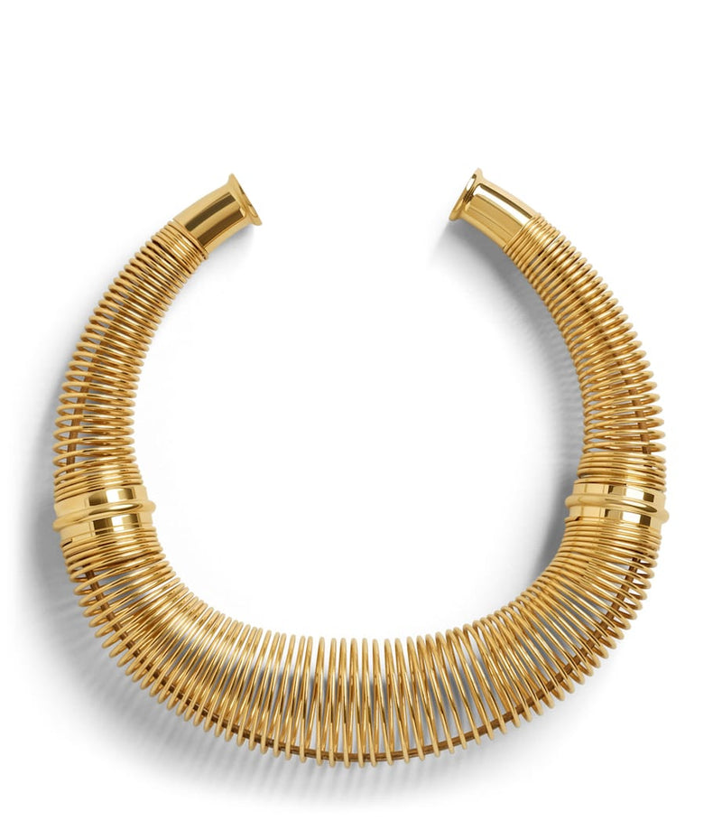 Alaïa spiral torque choker necklace (British brand)