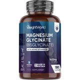 Superdrug WeightWorld Magnesium Glycinate 1420mg with Vitamin B6 Dietary Supplement, 180 Capsules (3-Month Supply)- Buy online at McGrocer