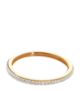 Harrods Monica Vinader Gold Vermeil and White Diamond Eternity Ring- Buy online at McGrocer