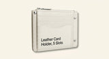 Prada leather card holder with Triangle logo 8x10cm - British product