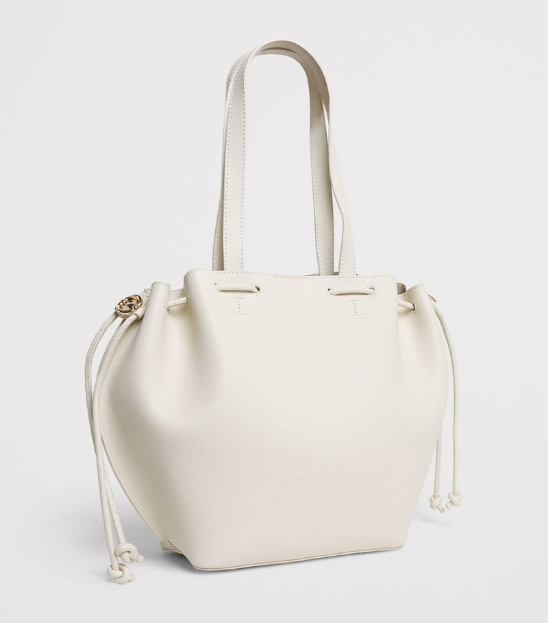 Claudie Pierlot Alban grained leather tote bag, UK version