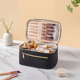 Livingandhome large travel makeup bag PU leather, UK version