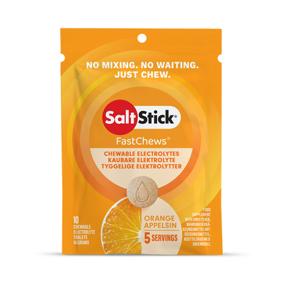 Holland & Barrett SaltStick Fastchews Tart Orange Electrolyte Chewable Tablets 10 Count- Buy online at McGrocer