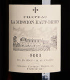 Château La Mission Haut-Brion 2003 red wine 6L - British product