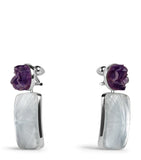 Alaïa amethyst pendant earrings 7.1cm, UK version