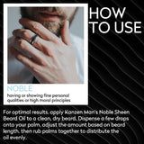 Kanzen Man Noble Sheen Beard Oil 30ml, UK version
