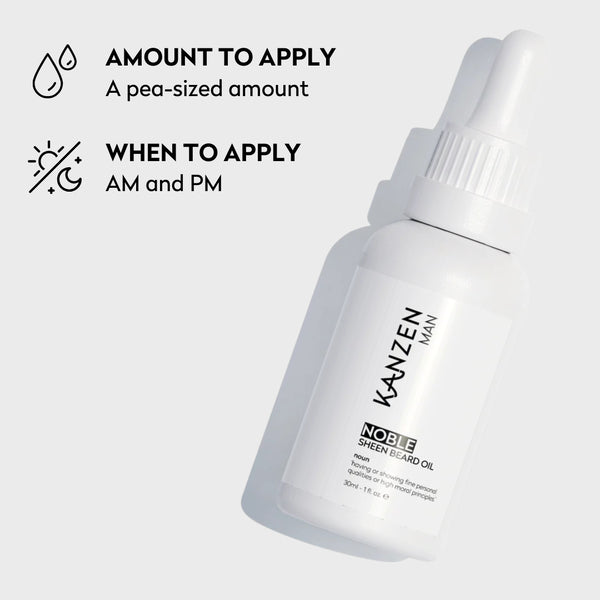 Kanzen Man Noble Sheen Beard Oil 30ml, UK version