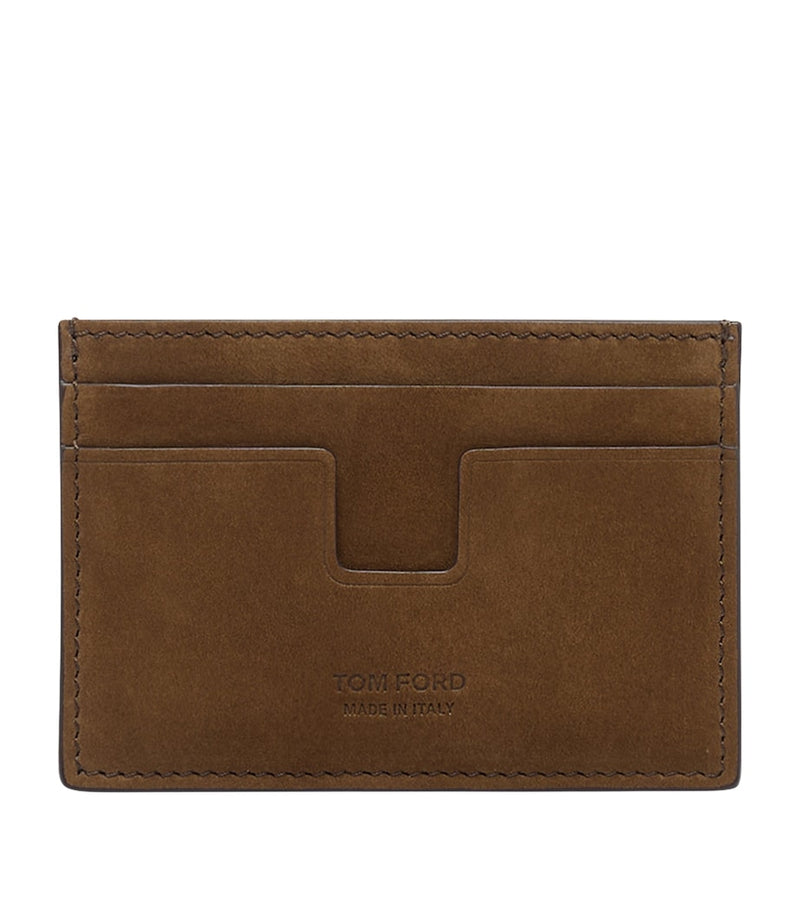 TOM FORD suede T-Line card holder, imported from the UK