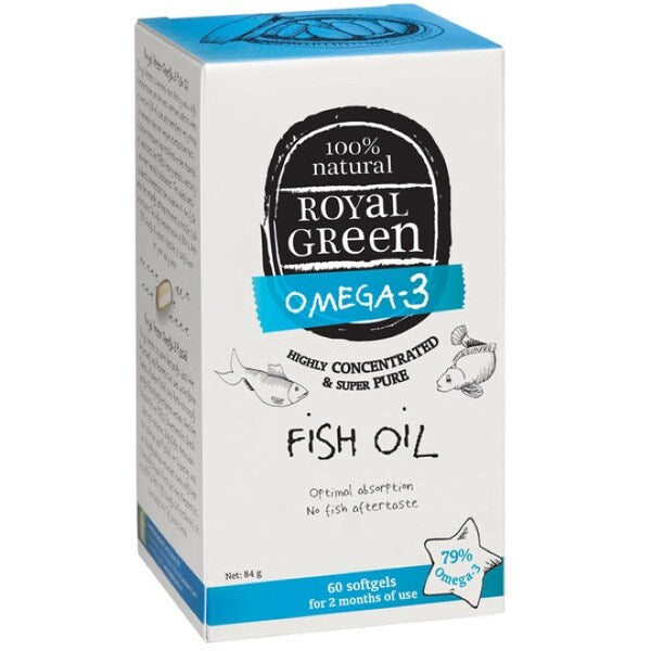 Royal Green fish oil 60 capsules - British product