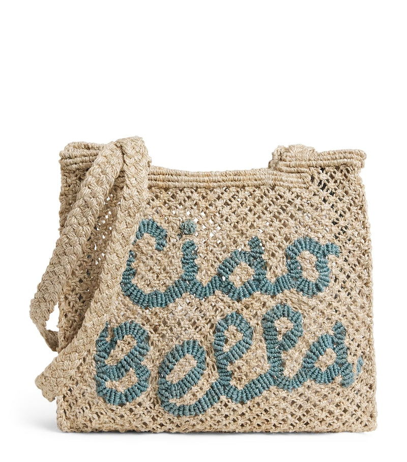 The Jacksons Ciao Bella jute tote bag (British brand)