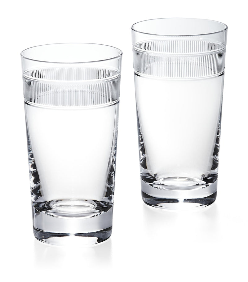 Ralph Lauren Home Crystal Langley Highball Tumblers set of 2 - British product