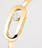 Messika Move Uno yellow gold diamond ring, imported from the UK