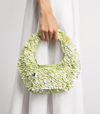 STAUD embellished reef bag with pearl shells (British brand)
