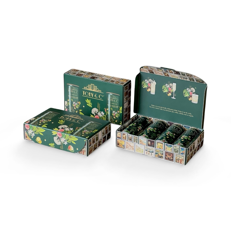 Toby & Co The Green One gift box 4x250ml, UK version