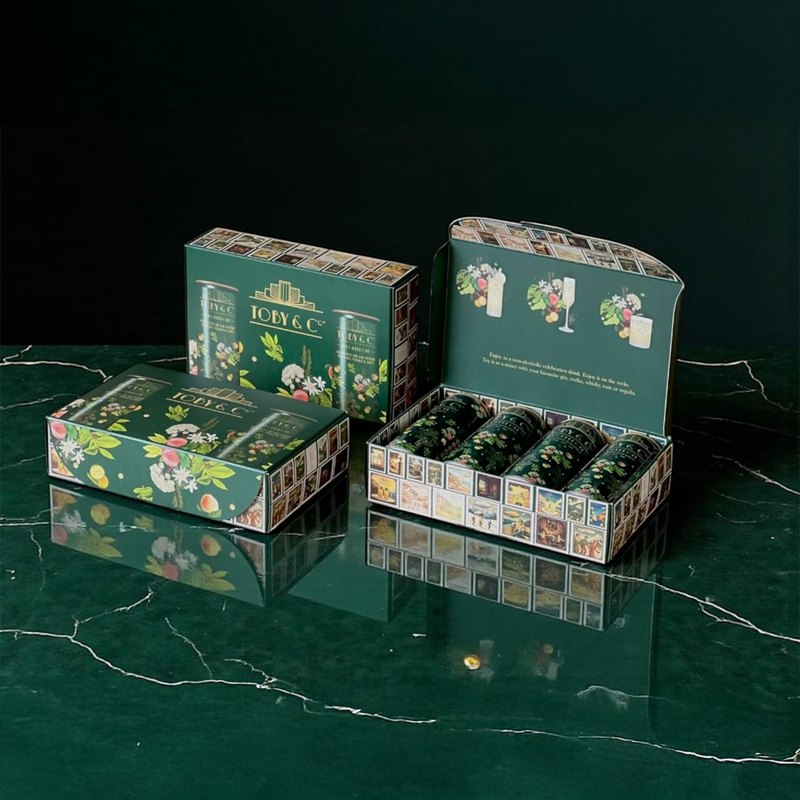 Toby & Co The Green One gift box 4x250ml, UK version