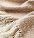 Araminta Campbell alpaca-blend Woodland Inkcap throw 150cm x 230cm - British product