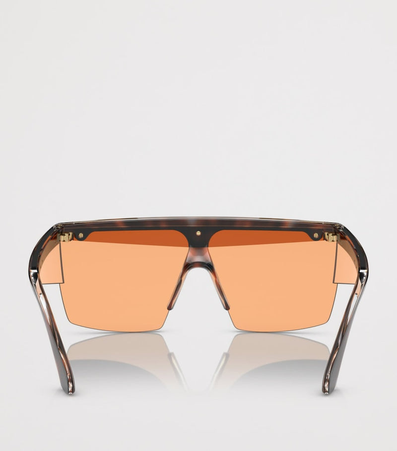 Versace square sunglasses tortoiseshell acetate frames, imported from the UK