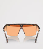 Versace square sunglasses tortoiseshell acetate frames, imported from the UK