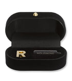 Moleskine gold-plated R notebook charm, imported from the UK