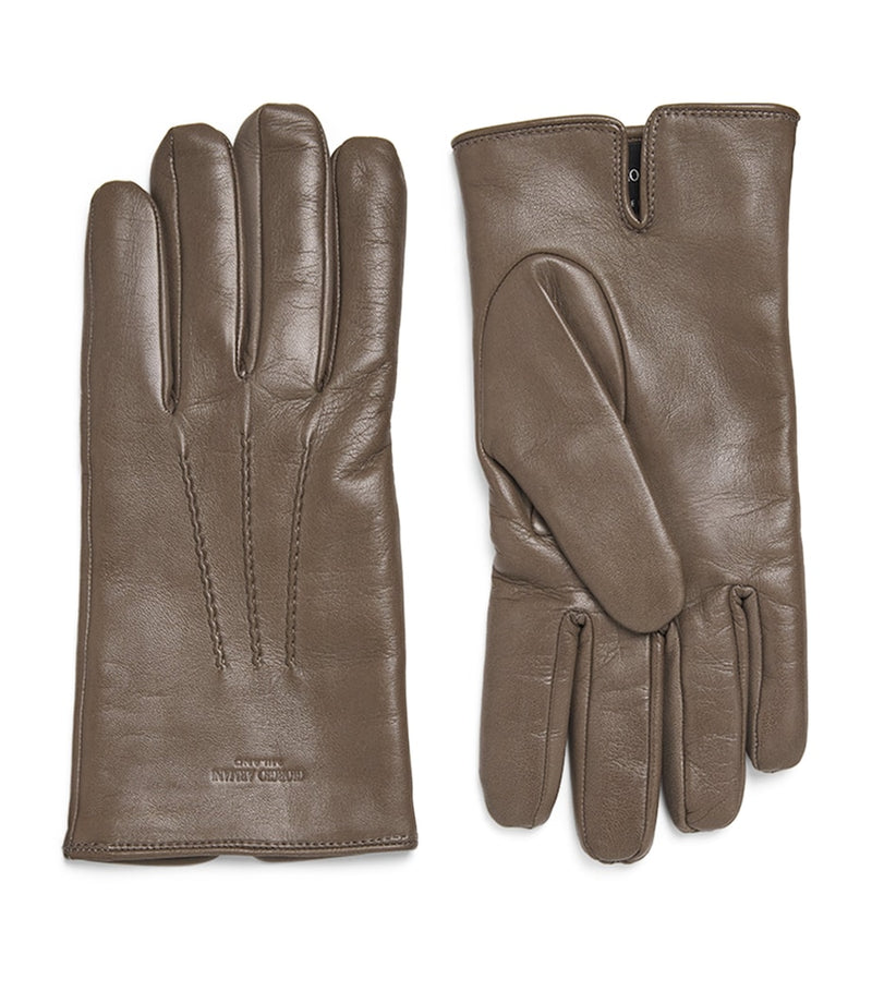 Giorgio Armani lambskin gloves with cashmere lining (British brand)