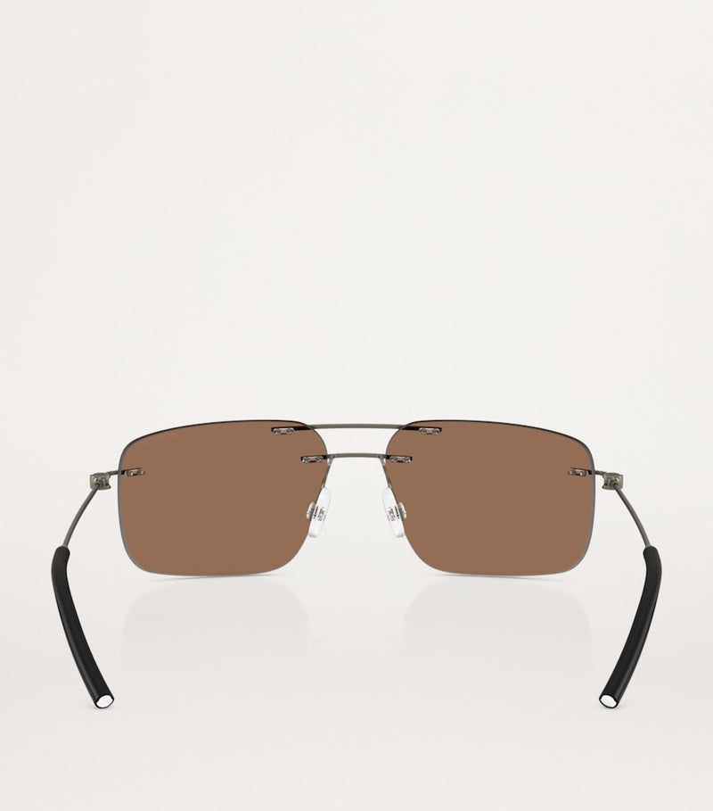 Moncler Steel Doppler sunglasses Italian design, imported from the UK