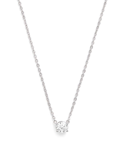 Harrods Harrods White Gold and Diamond Pendant Necklace (0.50ct)- Buy online at McGrocer