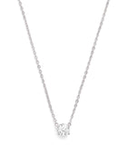 Harrods white gold diamond pendant necklace 0.50ct (British brand)