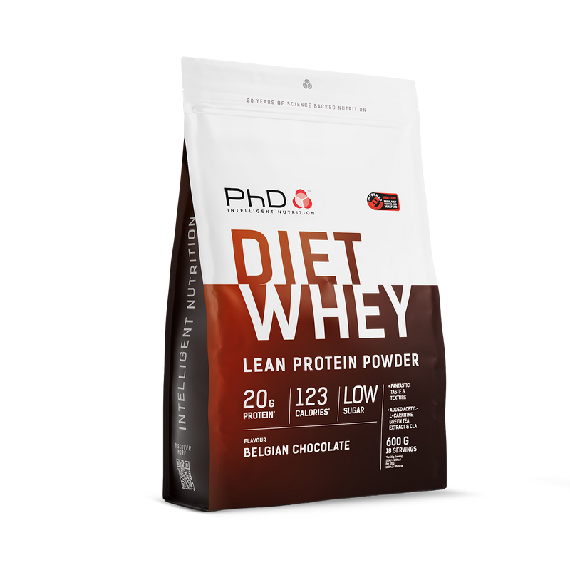 PhD Diet Whey Protein Belgian Chocolate 600g, UK version