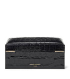 Aspinal of London leather croc-embossed 3-piece watch box - British product