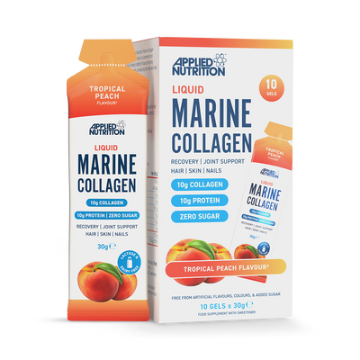 Holland & Barrett Applied Nutrition Liquid Marine Collagen Gels Tropical Peach 10 Sachets- Buy online at McGrocer